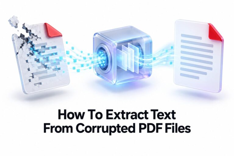 How to Extract Text from Corrupted PDF Files