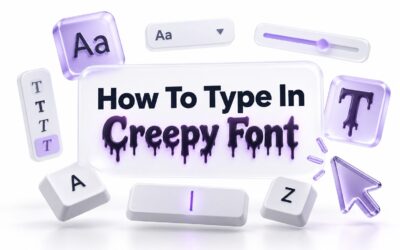 How to Type in Creepy Font: Easy Guide for Spooky Text