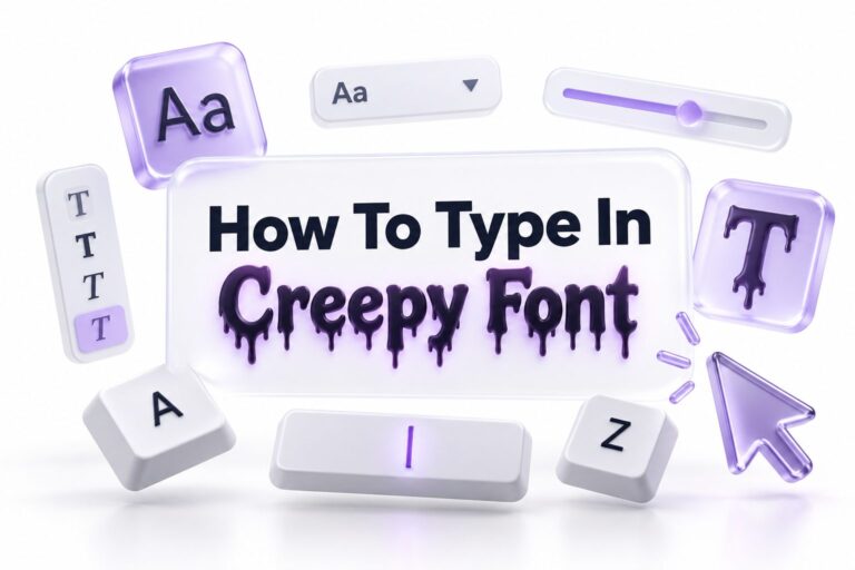 How to Type in Creepy Font: Easy Guide for Spooky Text