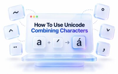 How to Use Unicode Combining Characters